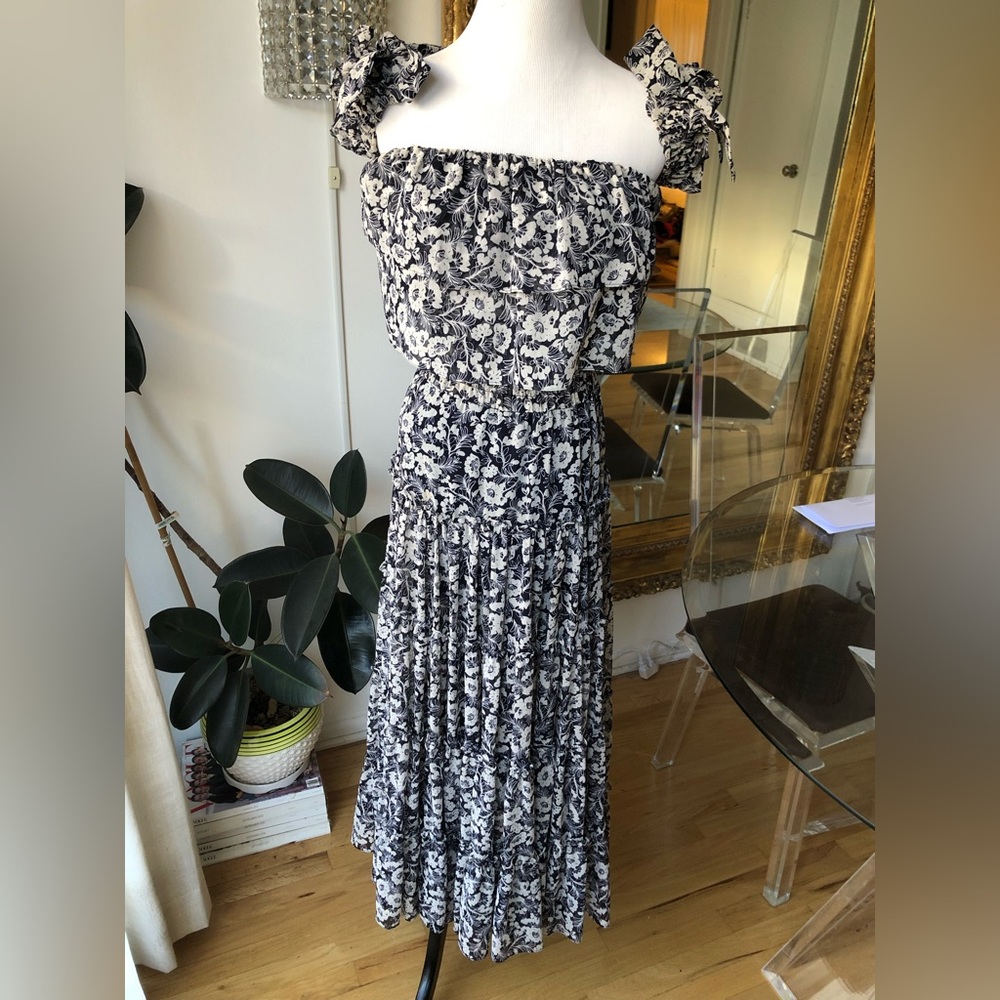 Misa Los Angeles Long floral print summer dress size small